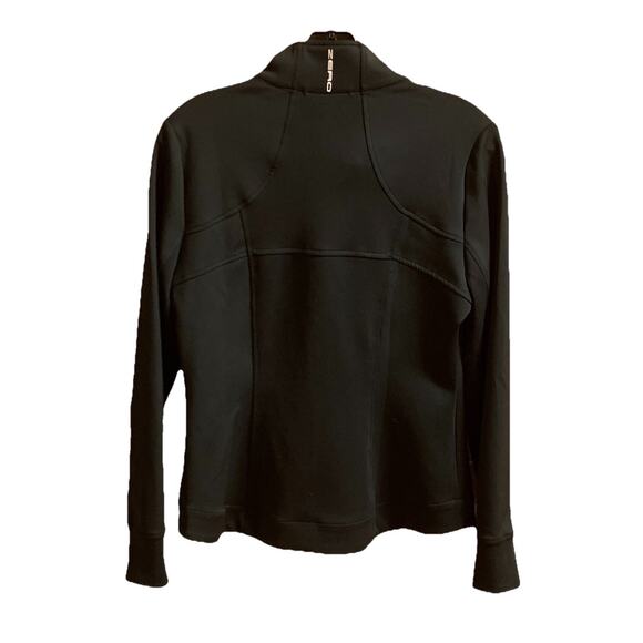 Womens Zero Restriction Medium Black Long Sleeve Logo Jacket Zip Pockets - Picture 8 of 10
